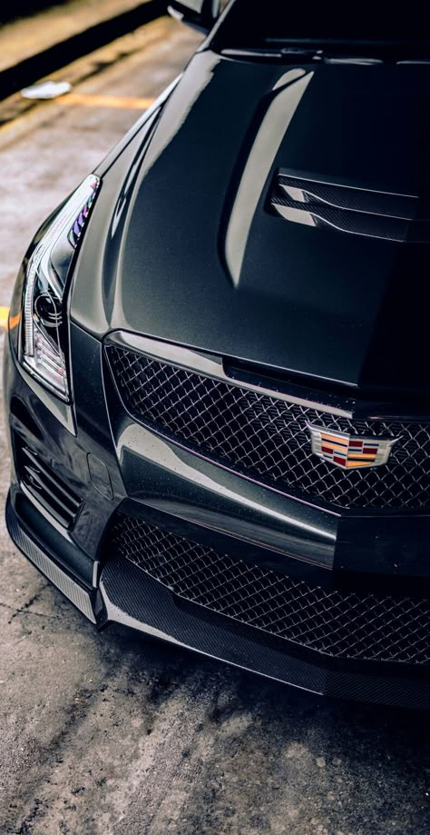 (°!°) BadAss to the Bone, and with a lot of attitude... photographed by Brandon Woyshnis and enhanced by Keely VonMonski Ct5 V Blackwing, Cool Cars Wallpapers, Cadillac Suv, Best Luxury Sports Car, Black Cadillac, G Sound, Luxury Suv Cars, Wallpapers Cars, Chevy Ls