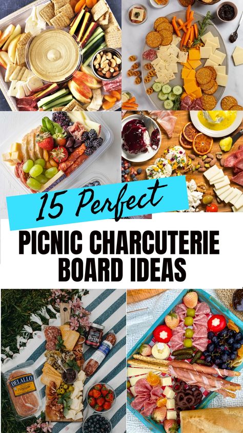 Looking for creative picnic food ideas? Dive into the world of charcuterie boards! Discover how to build stunning charcuterie boards for your next picnic setup. These charcuterie board ideas are perfect for any summer gathering or party. Bring the ultimate flavor and style to your picnics with these delicious and visually appealing charcuterie board ideas. Get inspired and elevate your outdoor dining experience with these impressive food presentation concepts! Picnic Inspiration Food Ideas, Outdoor Charcuterie Board, Charcuterie Picnic Ideas, Picnic Charcuterie Board To Go, Camping Charcuterie Board, Summer Charcuterie Board Ideas, Beach Charcuterie Board, Charcuterie Board Picnic, Picnic Charcuterie Board