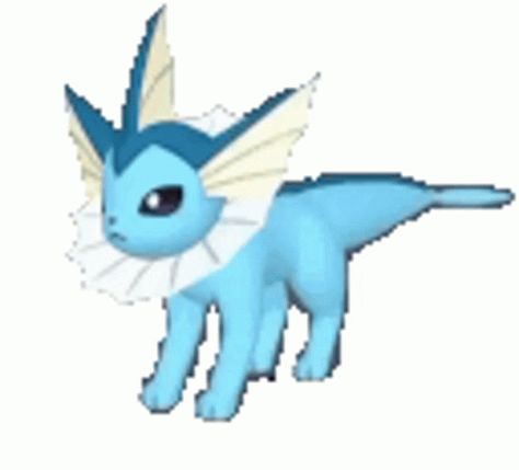 Vaporeon Gif, Pokemon Vaporeon, Eevee Cute, Pokemon Sprites, Pokemon Gif, Pokemon Eeveelutions, Eevee Evolutions, Pokemon Eevee, Pokemon Funny