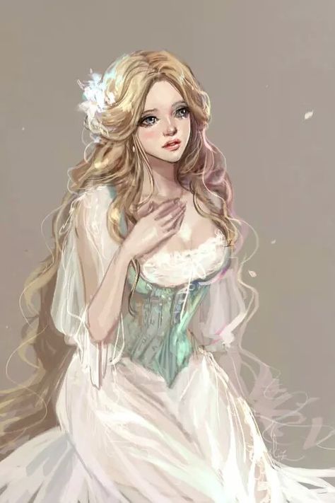 Blonde princess Art Album, Digital Paintings, Art Fantasy, Fete Anime, Arte Fantasy, Levi Ackerman, Alam Semula Jadi, Character Portraits, A Drawing