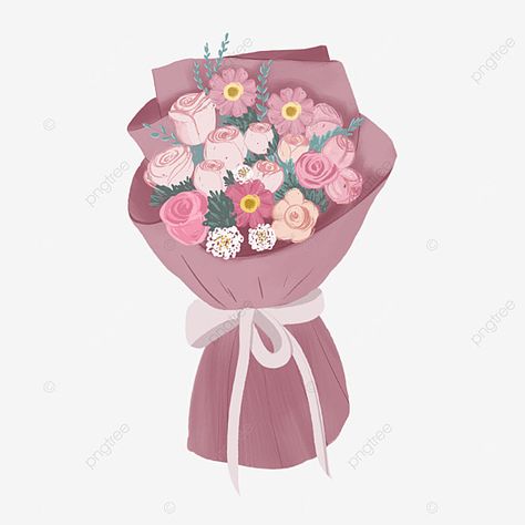 Bouquet Flowers Illustration, Drawn Flower Bouquet, Flowers Bouquet Drawing, Bouquet Of Flowers Drawing, Flower Bouquet Illustration, Aesthetic Flower Bouquet, Flower Bouquet Aesthetic, Bouquet Drawing, Beautiful Flower Bouquet