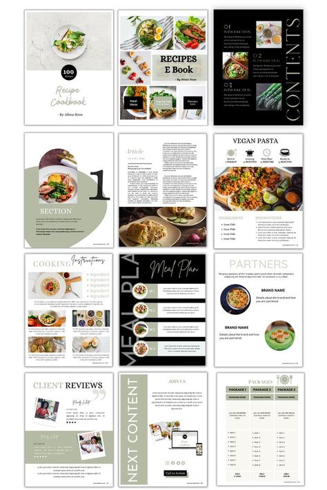 Blank Cookbook, Graphic Design Skills, Cookbook Design, Cookbook Template, Beautiful Recipes, Meal Planners, Common Knowledge, Recipe Template, Food Branding