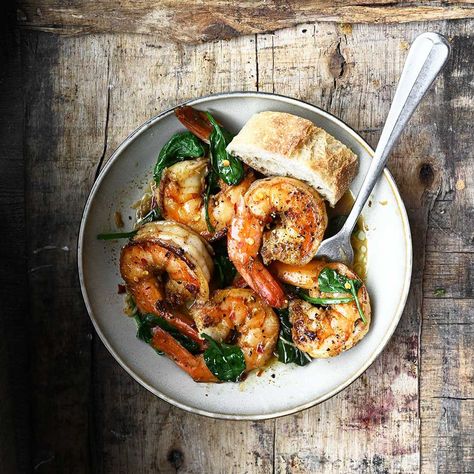 Garlic Butter Sautéed Shrimp recipe on Food52 Sauteed Shrimp Recipe, Wine Butter, Sauteed Shrimp, Garlic Butter Shrimp, Diner Recept, Butter Shrimp, Shrimp Recipe, Latest Recipe, Garlic Butter