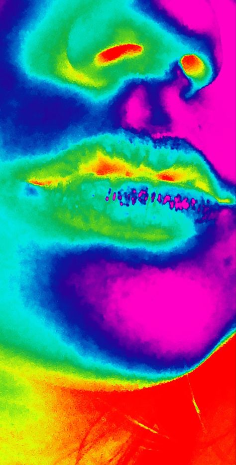 Thermal Energy Art, Heat Detection Art, Thermal Art Painting, Infrared Portrait, Thermal Photography, Infrared Art, Thermal Art, Heat Signature, Contrast Art