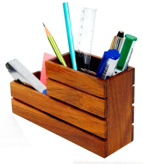 Wooden Pen Holder, Wooden Desk Organizer, Luxury Pens, Pen Organization, Wooden Pen, Global Office Furniture, Home Computer, Wooden Desk, Desk Organizer