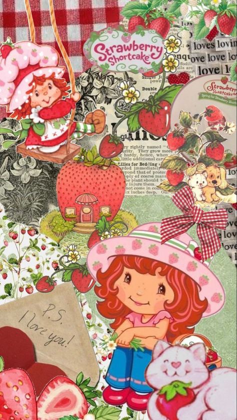 Strawberry Shortcakes, Strawberry Shortcake Cartoon, Strawberry Shortcake Characters, Iphone Wallpaper Photos, Phone Wallpaper Patterns, Pinturas Disney, Kitty Wallpaper, Cute Disney Wallpaper, Cute Patterns Wallpaper