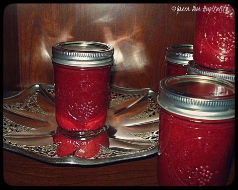 Rhubarb Strawberry Jam, Mock Strawberry, Rhubarb Preserves, Easy Jam Recipe, Black Plums, Rhubarb Jam Recipes, Rhubarb Strawberry, Strawberry Rhubarb Jam, Strawberry Jam Recipe