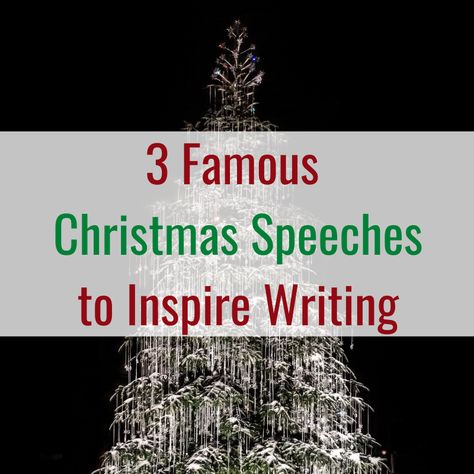 Three Famous Christmas Speeches to Inspire Writing — Bespoke ELA: Essay Writing Tips + Lesson Plans Toast Speech, Writing Lesson Plans, Rhetorical Analysis, Movie Ideas, Persuasive Writing, Go To Movies, Essay Writing Tips, Writing Lessons, Film History