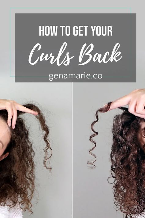 How to Get Your Curls Back | Step-by-Step Routine for Curlier Hair – Gena Marie Get Your Curls Back, Natural Curls Black, Black Hair Curls, Tight Curls, Curly Girl Method, Coarse Hair, Defined Curls, Hair Starting, Curly Hair Routine