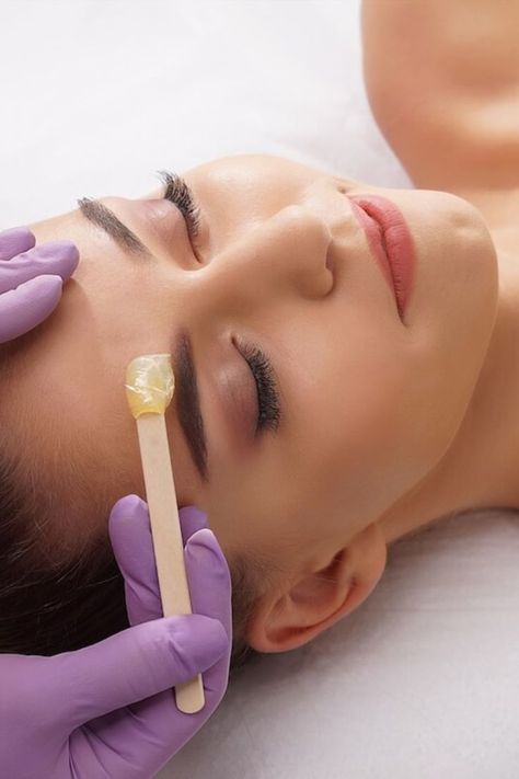 Shutterstock Woman getting eyebrow waxed - Beautician is removing hair from beautiful female face with hot wax. Woman has a beauty treament procedure. Depilation, epilation, skin and health care concepts. Body Waxing, Beauty Queens, Our Body, Most Popular, Wax, Beauty