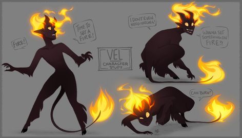 Magma Hair Drawing, Mushroom Infected Character, Lava Monster Art, Fire Themed Character Design, Fire Monster Concept Art, Man On Fire Art, Fire Oc Art, Fire Demon Character Design, Fire Head Oc