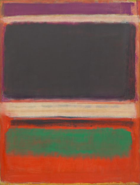 Mark Rothko. No. 3/No. 13. 1949. Oil on canvas. 7' 1 3/8" x 65" (216.5 x 164.8 cm). Bequest of Mrs. Mark Rothko through The Mark Rothko Foundation, Inc. 428.1981. © 1998 Kate Rothko Prizel & Christopher Rothko / Artists Rights Society (ARS), New York. Painting and Sculpture Mark Rothko Paintings, Ad Reinhardt, Rothko Paintings, Fra Angelico, Hard Edge Painting, Richard Diebenkorn, New York School, Joan Mitchell, Robert Rauschenberg