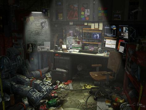 Messy, Grimy, Crowded Cyberpunk - Album on Imgur Hacker Room, Cyberpunk Interior, Cyberpunk Room, Sf Wallpaper, Sci Fi Environment, Arte 8 Bits, Cyberpunk Aesthetic, Arte Cyberpunk, Cyberpunk Art