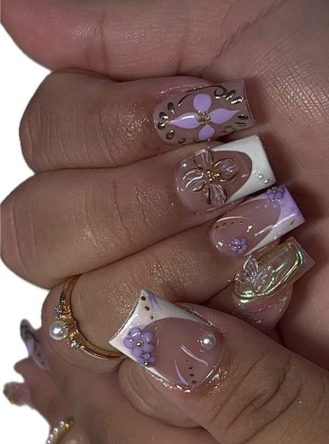 Baddie Nail Designs, Punk Nails, Diy Acrylic Nails, Grunge Nails, Girly Acrylic Nails, Glow Nails, Really Cute Nails, Cute Gel Nails, Unique Acrylic Nails