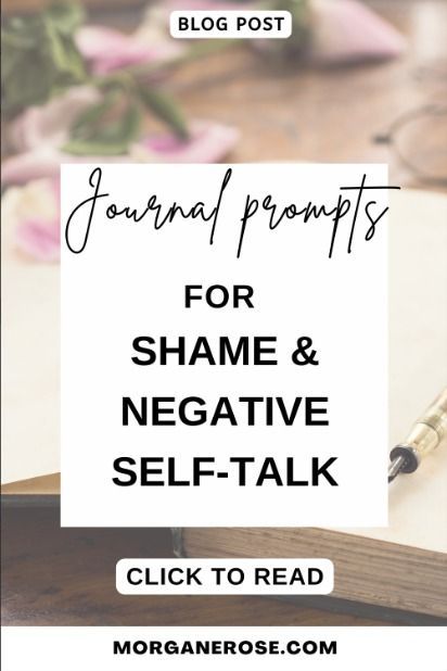 Heal shame & guilt - journal prompts for shame & negative self-talk Healing Shame, Shame And Guilt, Healing Journaling, Free Yourself, Writing Therapy, Negative Self Talk, Self Talk, Coping Mechanisms, Therapy Activities