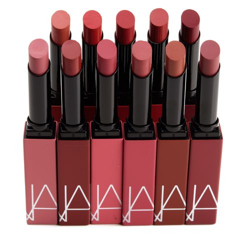 Nars Matte Lipstick, Nars Lipstick Swatches, Nars Powermatte Lipstick, Designer Lipstick, Uni Makeup, Soft Pink Makeup, Soft Makeup Look, Matt Lipstick, Lip Sticks