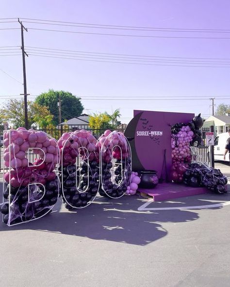 Mandala Sky | Event Design on Instagram: "Happy Halloween, WITCHES! 💀🦇 . . - Event Styling/ Design: @mandalasky_ - Balloon decoration, panel customization: @mandalasky_ - Giant letters & props: @mandalasky_ - Vinyl decals: @kraftzandco . . . #hallooweenballoons #halloween #happyhalloween #halloweengarland #spookyseason #spooky #halloweendecor #halloweenparty #eventplanner #eventdesign" Giant Letters, Happy Halloween Witches, Halloween Letters, Halloween Garland, Halloween Witches, Event Styling, Balloon Decorations, Event Design, Happy Halloween