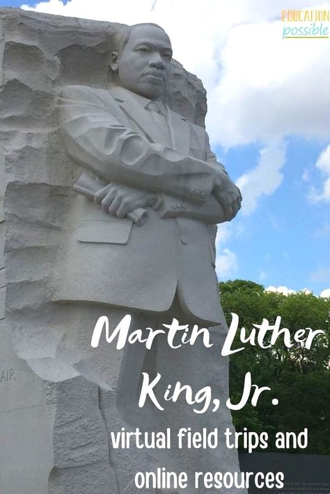 Middle School Homeschool, Martin Luther King Jr Activities, Homeschool Middle School, Dr King, February Holidays, Middle School Activities, Mlk Jr, Virtual Field Trips, Theme Days