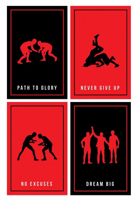 PRICES MAY VARY. SHOW IT OFF - This set of motivational quote posters are for wrestlers and coaches who want to display sports wall decor. These prints make a great gift for players, athletes, kids, boys, girls, and anyone else who love wrestling art. EAT SLEEP WRESTLE - Hang these sports poster up in your gym, office, bedroom, living room, work, or anywhere else around your home to show off your love of motivational quote. You need these martial arts decorations in your life if you're a fan of Boy Room Poster, Room Work, Sports Wall Decor, Wrestling Posters, Gym Poster, Girls Bedroom Furniture, Gym Office, Gym Art, Sports Poster