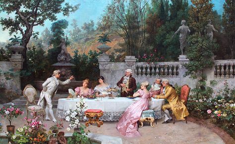 Party Painting, Victorian Pictures, Traditional Artwork, Classic Paintings, Victorian Art, European Art, Impressionist Art, Romantic Art, Paintings For Sale