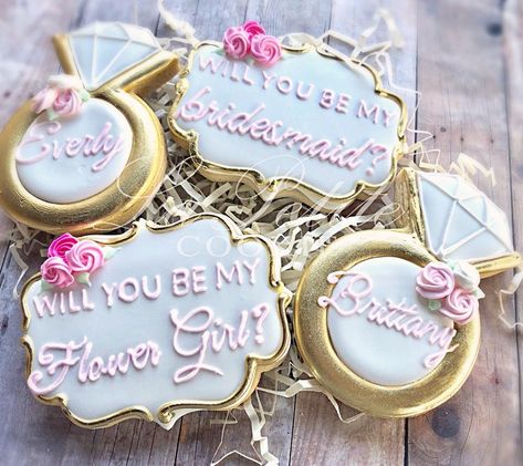 Icing Cookies, Team Bride, Royal Icing Cookies, Formal Wedding, My Flower, Cake Desserts, Wedding Inspo, Bridesmaid Gifts, Wedding Bridal