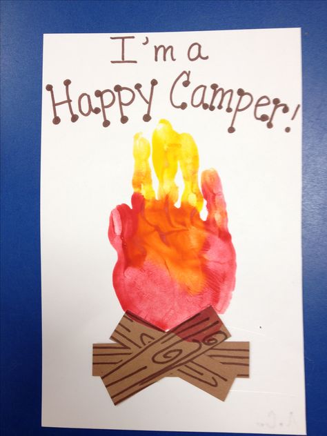 Campfire Handprint Craft for Kids Camping Art Work For Preschool, Camping Week, Camping Preschool, Camping Theme Preschool, Hand Print Art, Camping Crafts For Kids, Camping Classroom, Camping Theme Classroom, Preschool Craft