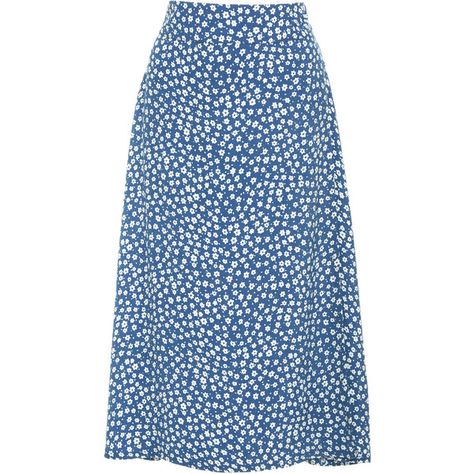 Faithfull Mahon Midi Skirt ($120) ❤ liked on Polyvore featuring skirts, bottoms, floral, floral skirt, knee length a line skirt, blue high waisted skirt, a line skirt and high waisted knee length skirt High Waisted Floral Skirt, Blue Midi Skirt, Blue Floral Skirt, Lace Up Espadrilles, Trendy Skirts, Skirts Midi High Waisted, Skirt Floral, Loose Fit Jeans, Skirt Midi