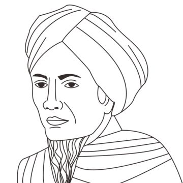 Pangeran Diponegoro Art, Pahlawan Nasional, Line Art Illustration, Kindergarten Learning Activities, National Heroes, Art Line, Frame Background, Wedding Frames, Hd Images