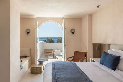 Santorini's ISTORIA Boutique Hotel Revels in Mediterranean Bliss | Yatzer Greece Proposal, Mediterranean Hotel, Tamizo Architects, Deco Surf, Santorini Hotels, Boutique Interior Design, Unique Hotels, Hotel Boutique, Boutique Interior