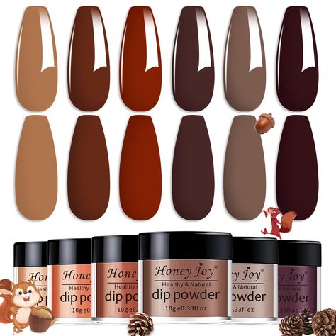 PRICES MAY VARY. Title: Dip Powder Set, Honey Joy 6 Colors Brown Coffee Color Dipping Powder Set Nail Art Manicure DIY Salon Home Gifts for Women, No Need Nail Lamp Cured (DP-C-6pcs-10g/box)…. Product Type: Products > Foot, Hand & Nail Care > Nail Art & Polish > Dip Manicure > Dip Powder Dip Powder Nails For Fall, Manicure Dip, Diy Salon, Dip Manicure, Manicure Diy, Nail Lamp, Coffee Color, Brown Coffee, Jamberry Nails