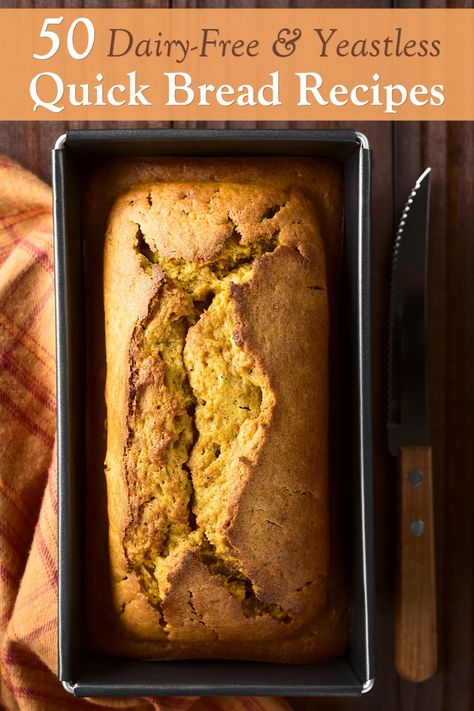 Dairy Free Quick Bread, Butternut Squash Bread, Dairy Free Egg Nog, Recipes Dairy Free, Go Dairy Free, Dairy Free Bread, Applesauce Bread, Vegan Bread Recipe, Peanut Butter Bread