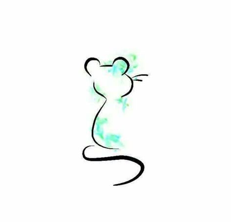 Tattoos Rat, Mice Tattoo, Tattoo Pequeños Mujer, Tattoo Gato, Mouse Tattoo, Rat Tattoo, Mom Daughter Tattoos, Cat Tattoo Simple, Mouse Paint