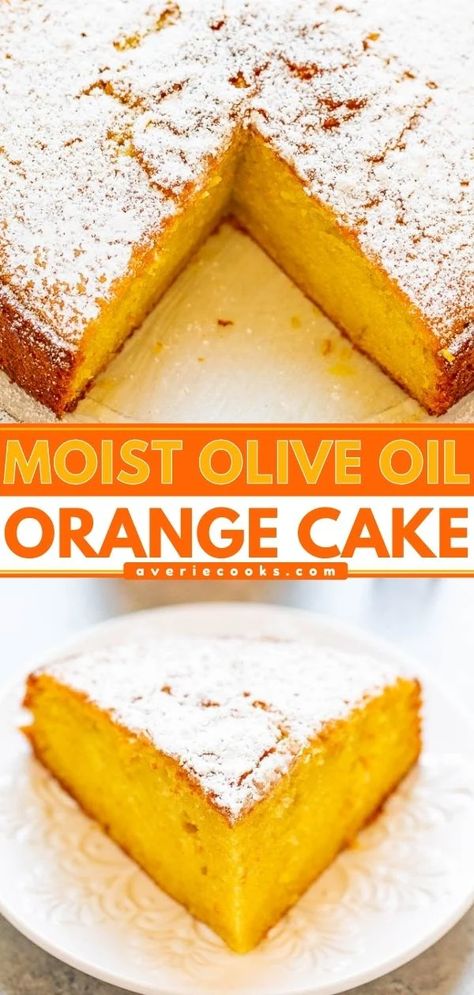 Orange Olive Oil Cake Recipe, Gran Marnier, Oil Cake Recipe, Orange Olive Oil Cake, Orange Olive Oil, Olive Oil Cake Recipe, Chocolate Cherry Cake, Springform Pan Cake, Averie Cooks