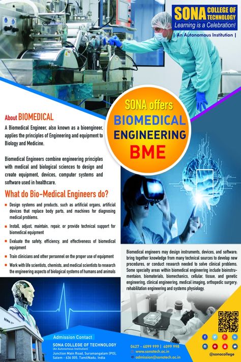 To become a #medicalscientist , do Bio Medical Engineering at Sona. #biomedical #engineering #biomedicalengineering #biomedicalscience #biomedicalscientist #studyatsona #studyengineering #studyinindia #salem Bio Medical Engineering, Bio Engineering, Engineering Poster, Biomedical Engineer, Medical Library, Scientific Writing, Medical Engineering, Biomedical Science, Biomedical Engineering