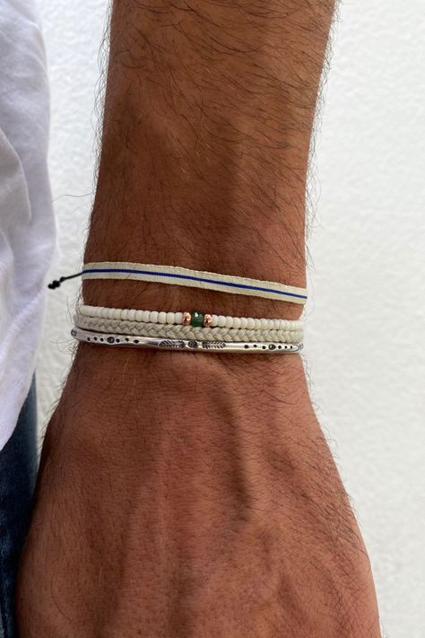 Mens Bracelet Diy, Mediterranean Jewelry, Cool Mens Bracelets, Mens Bracelet Fashion, Mens Jewerly, Cotton Bracelet, Mens Beaded Bracelets, Mens Jewelry Bracelet, Fashion Bracelets