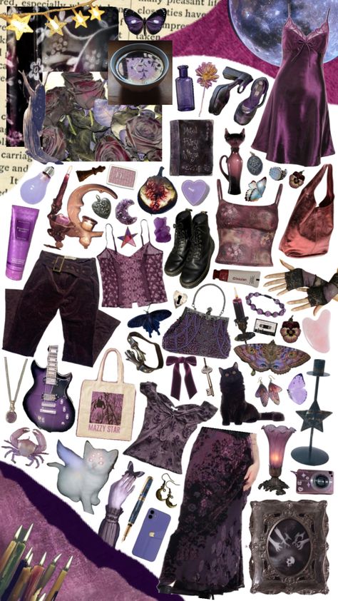 Aesthetic Shuffles, Outfit Aesthetic, Your Aesthetic, Energy, Collage, Purple, Black