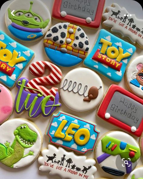 Toy Story Birthday Cookies Boy, 2 Infinity And Beyond Birthday Cookies, 2 Infinity And Beyond Cookies, Toy Story Cookies 2nd Birthday, Two Infinity And Beyond Cookies, Toy Story Birthday Cookies, Birthdays Themes, Two Infinity And Beyond Birthday, Toy Story Party Food