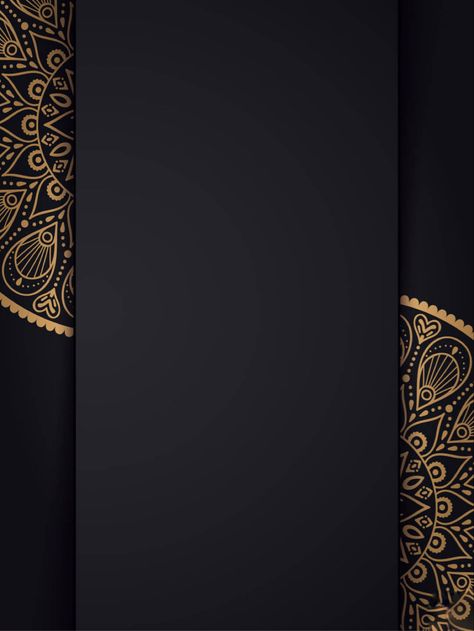 Black Fon, Islamic Design Graphic, Black Background Hd, Background Undangan, Gold Digital Art, Wedding Background Wallpaper, Ombre Wallpaper Iphone, Eid Background, Wedding Card Frames