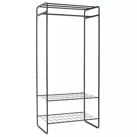 Clothes Rail With Shelves, Rail Wardrobe, Canvas Wardrobe, Single Wardrobe, Pod House, 4 Door Wardrobe, Double Wardrobe, Black Clothes, Mirrored Wardrobe