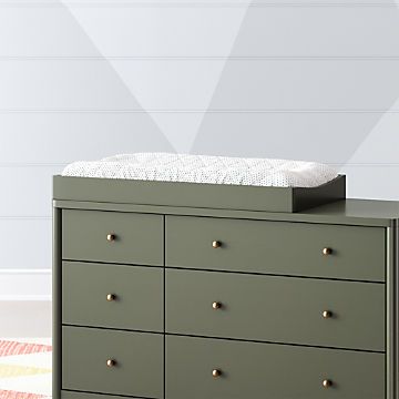 Hampshire Olive Green Changing Table Topper Green Changing Table, Olive Green Dresser, Pet Crate Furniture, Wooden Crate Furniture, Crate Nightstand, Crate Bench, Kids Dresser, Changing Table Topper, Crate Bookshelf