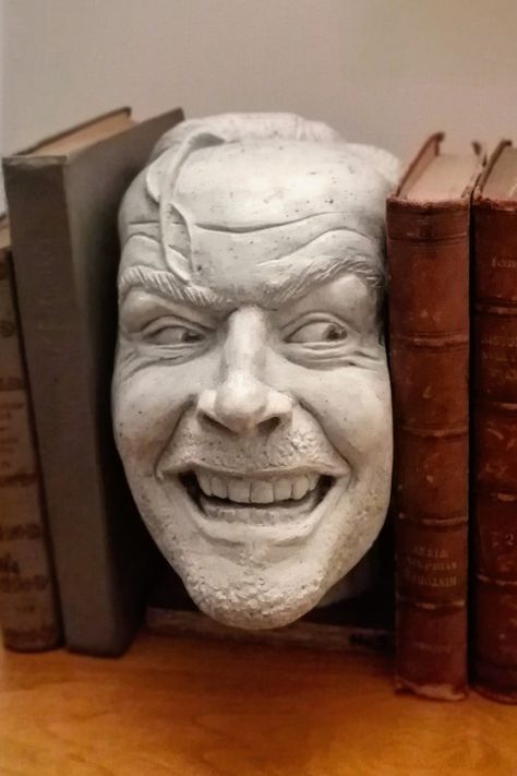 Decorative Bookends, Here's Johnny, Best Housewarming Gifts, Halloween Books, Jack Nicholson, Book Holders, Desktop Decor, The Shining, Book Shelf