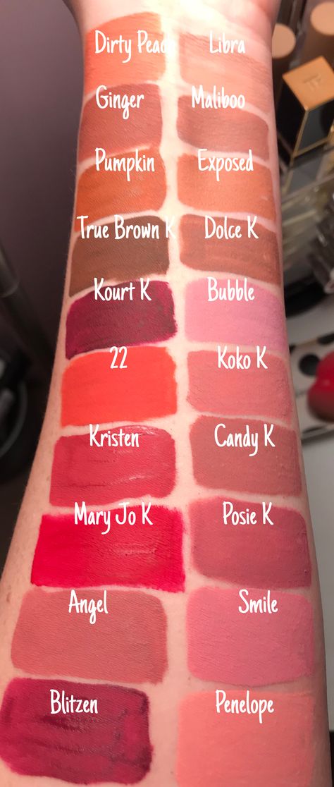 Kylie Lipstick Swatches, Kylie Lip Kit Swatches, Kylie Jenner Liquid Lipstick, Liquid Lipstick Swatches, Kylie Lipstick, Kylie Lips, Kylie Lip Kit, Kylie Jenner Lipstick, Lip Swatches