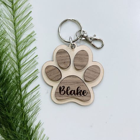 Paw Print Keychain, Pet Memorial Gifts, Pet Memorial, Memorial Gifts, Paw Print, Keychains, Cape, Bridge, Coral