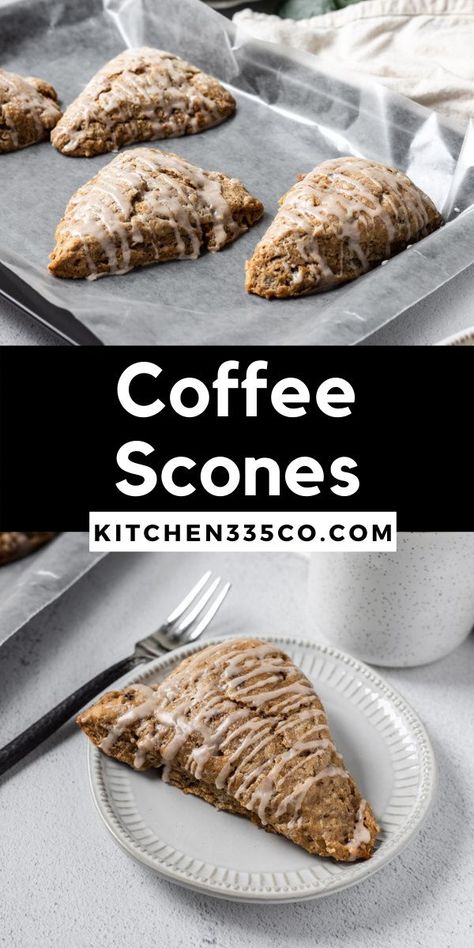 These Coffee Scones are flavored with instant coffee. This easy scone recipe will be your new go to! Easy, delicious, and quick scones are the best breakfast treat! Coffee Cake Scones Recipe, Quick Scones Recipe, Coffee Scones Recipe, Best Scone Flavors, Scone Flavor Ideas, Scone Flavors, Brownie Business, Coffee Scones, Christmas Scones