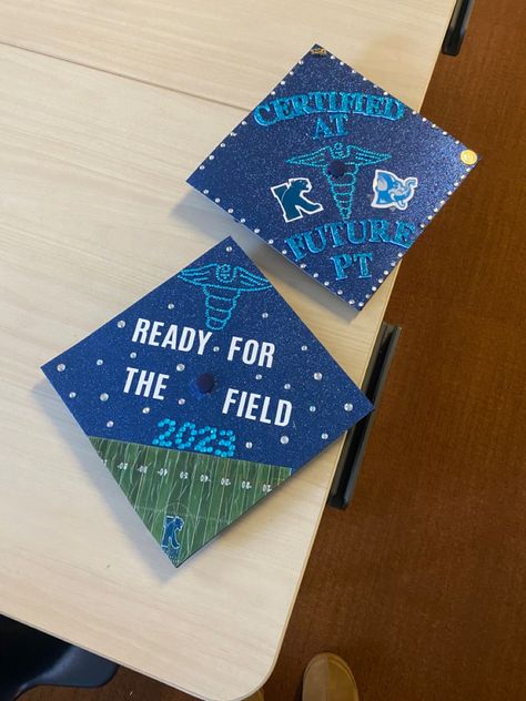 Athletic Training Graduation Cap, Exercise Science Graduation Cap, Science Graduation Cap, Graduation Cap Decoration Diy, College Graduation Cap Decoration, Grad Caps, Cap Decoration, Graduation Cap Designs, Athletic Trainer