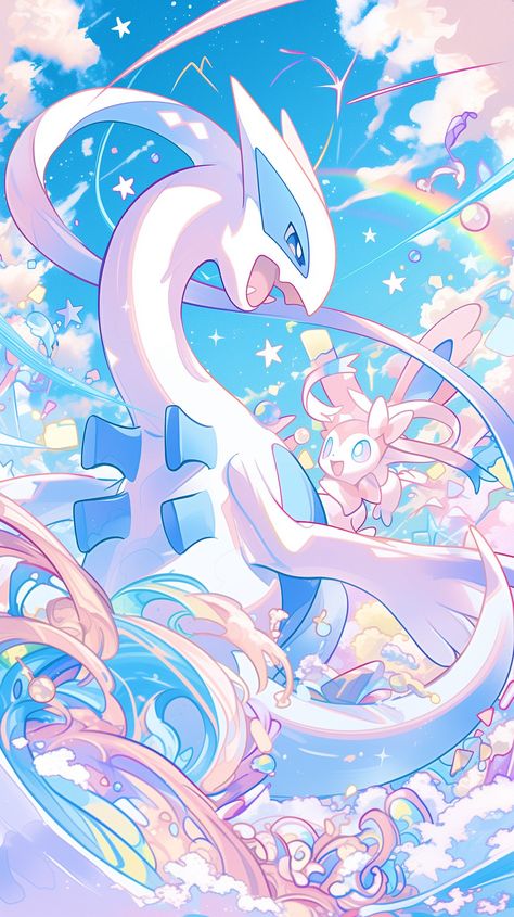 Pokemon Galarian Rapidash, Pokemon Crossover Art, Azumarill Pokemon Art, Pokemon Sylveon Fanart, Eevee Iphone Wallpaper, Phone Backgrounds Pokemon, Fairy Type Pokemon Wallpaper, Pokemon Fan Art Wallpaper, Mew Background