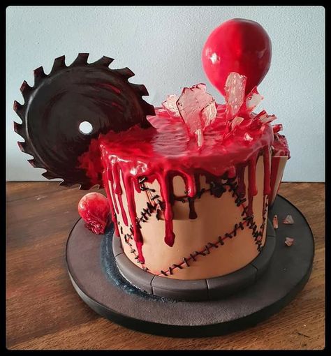 Scary Halloween Cakes, Horror Cake, Scary Cakes, Crazy Cakes, Glass Cakes, Pretty Birthday Cakes, Cute Birthday Cakes, Just Cakes, Specialty Cakes