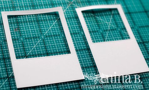 Crafting in Croatia: How To Make a Polaroid Frame Polaroid Frame, Paper Craft Tutorials, Scrapbooking Techniques, Vintage Polaroid, Valentine Treats, Frame Crafts, Diy Vintage, My Valentine, Diy Frame