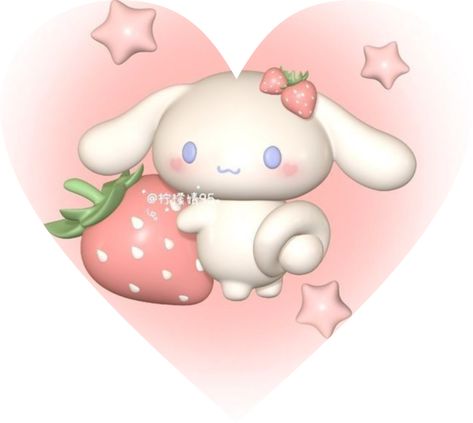 Cinnamoroll Widget, Cinnamoroll Strawberry, Pink Cinnamoroll, Kuromi Stuff, Widget Pink, Aesthetic Widgets, Shrinky Dink, Pink Strawberry, Cute Strawberry