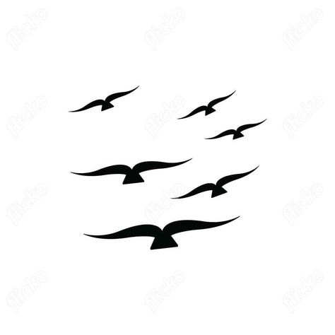 Simple Bird Drawing, Book Drawings, Element Illustration, Bird Migration, Book Drawing, Flat Vector, Bird Drawings, Black Bird, Vector Icons